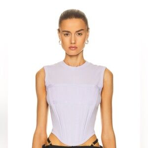 Brand new with tags Dion Lee jersey ribbed corset top